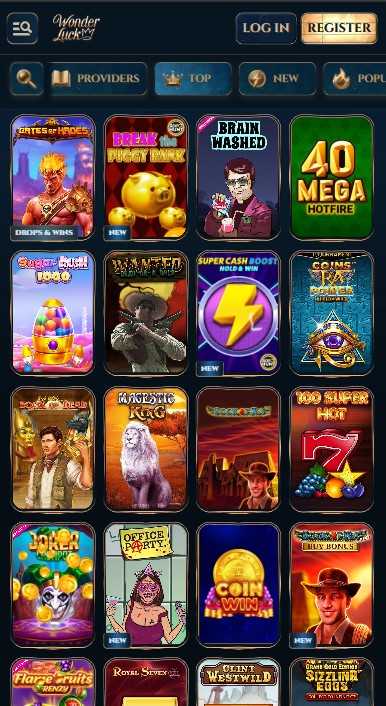WonderLuck Casino Games