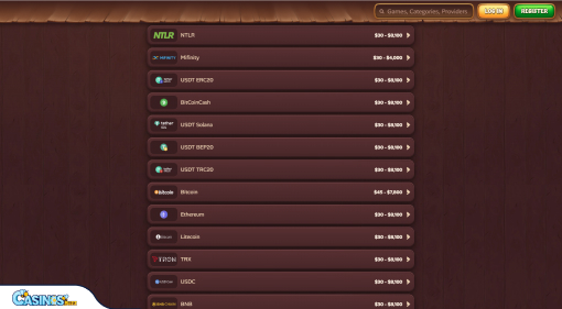Métodos de pago de Roostino Casino