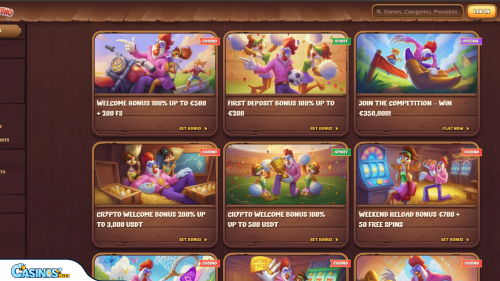 Promociones de Roostino Casino