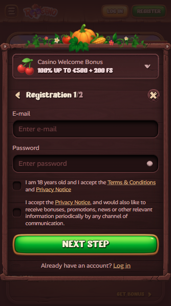 Roostino Casino Sign Up