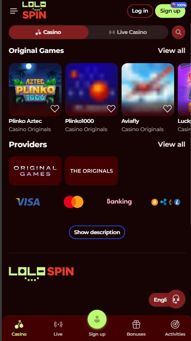 FridayWave Casino Lobby